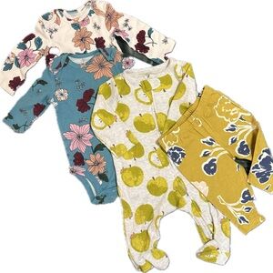 NWOT Carter’s 3 Months Infant Girl Floral Onesies and Pants Floral